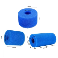 Blue Swimming Pool Filter Foam Reusable Washable Sponge Cartridge Filter Foam